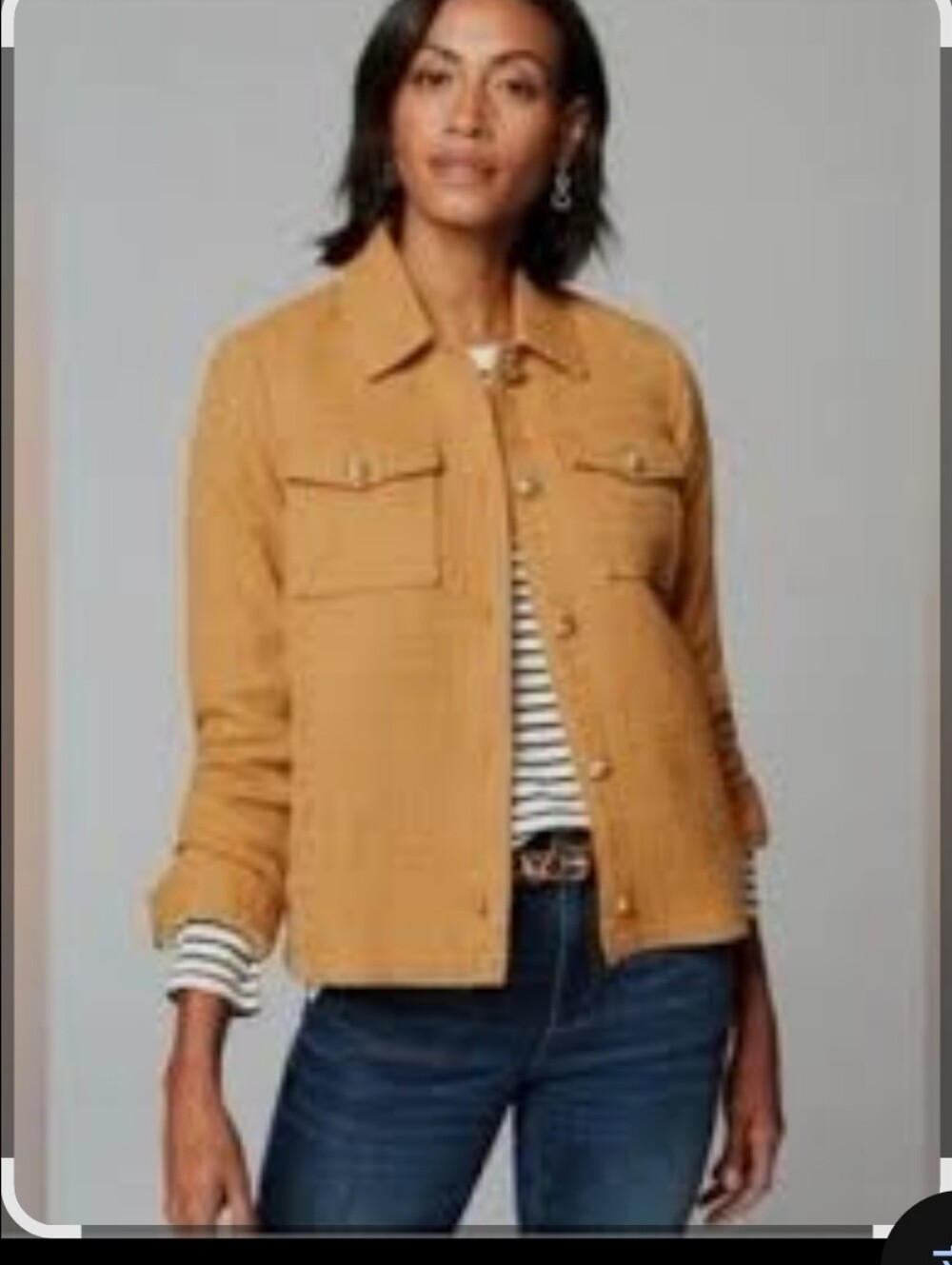 J. Jill Golden Mustard Tweed Jacket